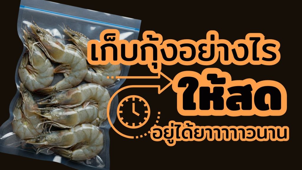 วิธีเก็บกุ้ง